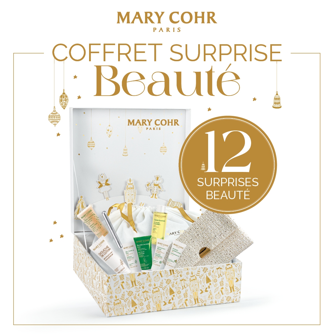 Le Coffret Surprises Beauté de Noël disponible dans votre Institut Mary Cohr